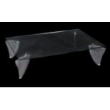 Conran, a glass and aluminium coffee table