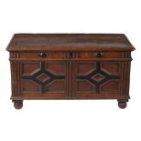 A James II oak coffer