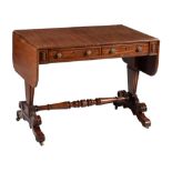 A George IV mahogany library table