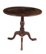 A George III mahogany tripod table