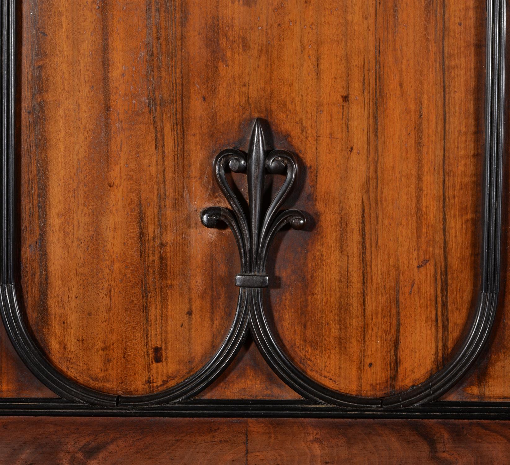 A George IV mahogany and goncalo alves bureau bookcase, circa 1825 - Image 5 of 8