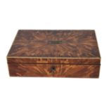 A Victorian tortoiseshell veneered work box