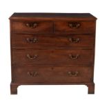 A George III mahogany chest of drawers