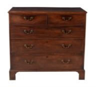 A George III mahogany chest of drawers