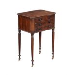 A Regency mahogany work table