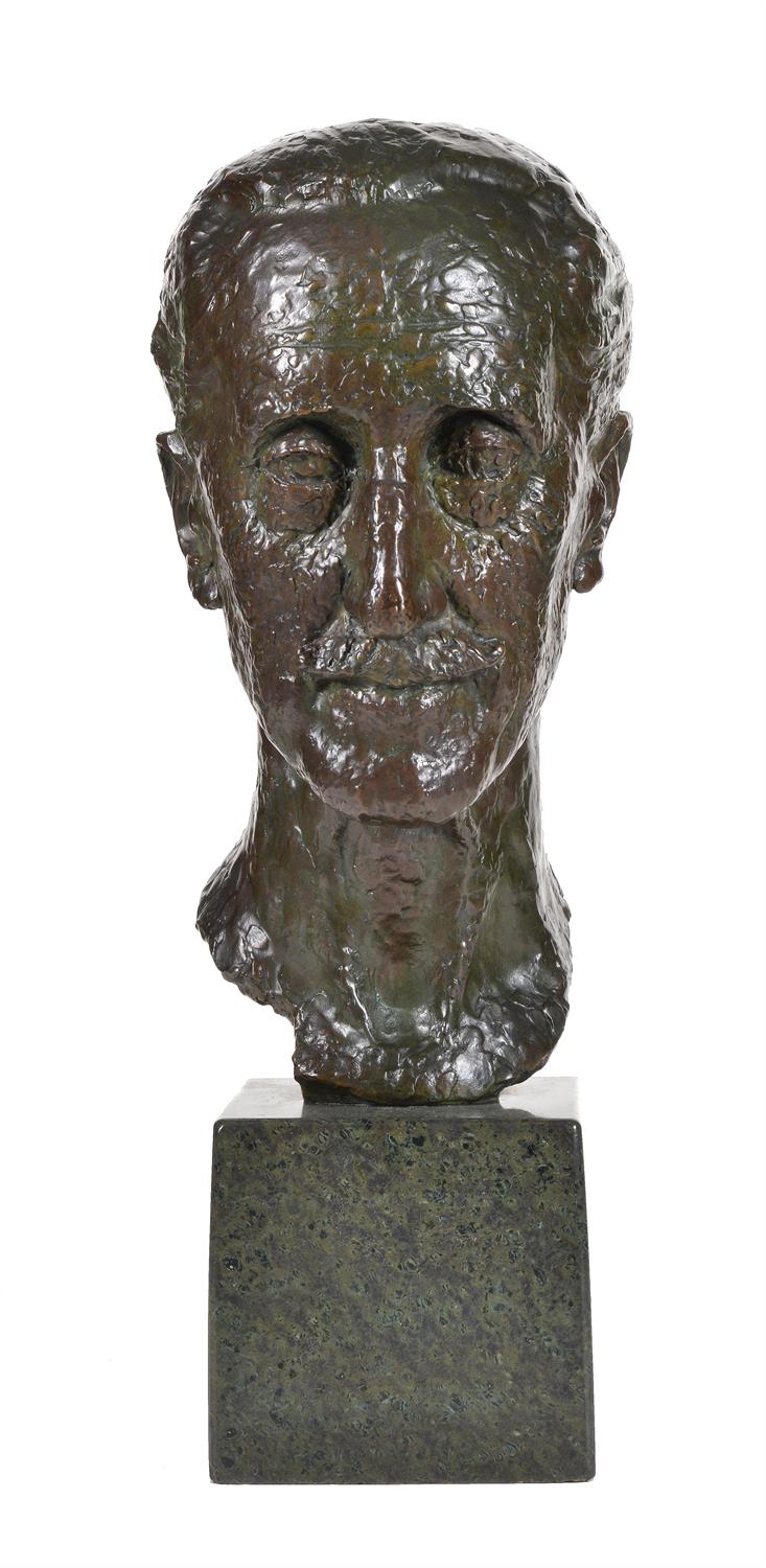 λ† Sir William Reid Dick KCVO RA, (1879-1961), a patinated bronze portrait bust - Image 2 of 3