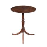 A George III mahogany tilt top occasional table