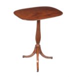 A late George III mahogany tripod table