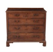 A George III mahogany chest of drawers