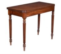 A George IV mahogany tea table