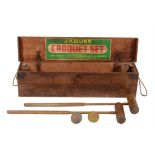 A composite croquet set