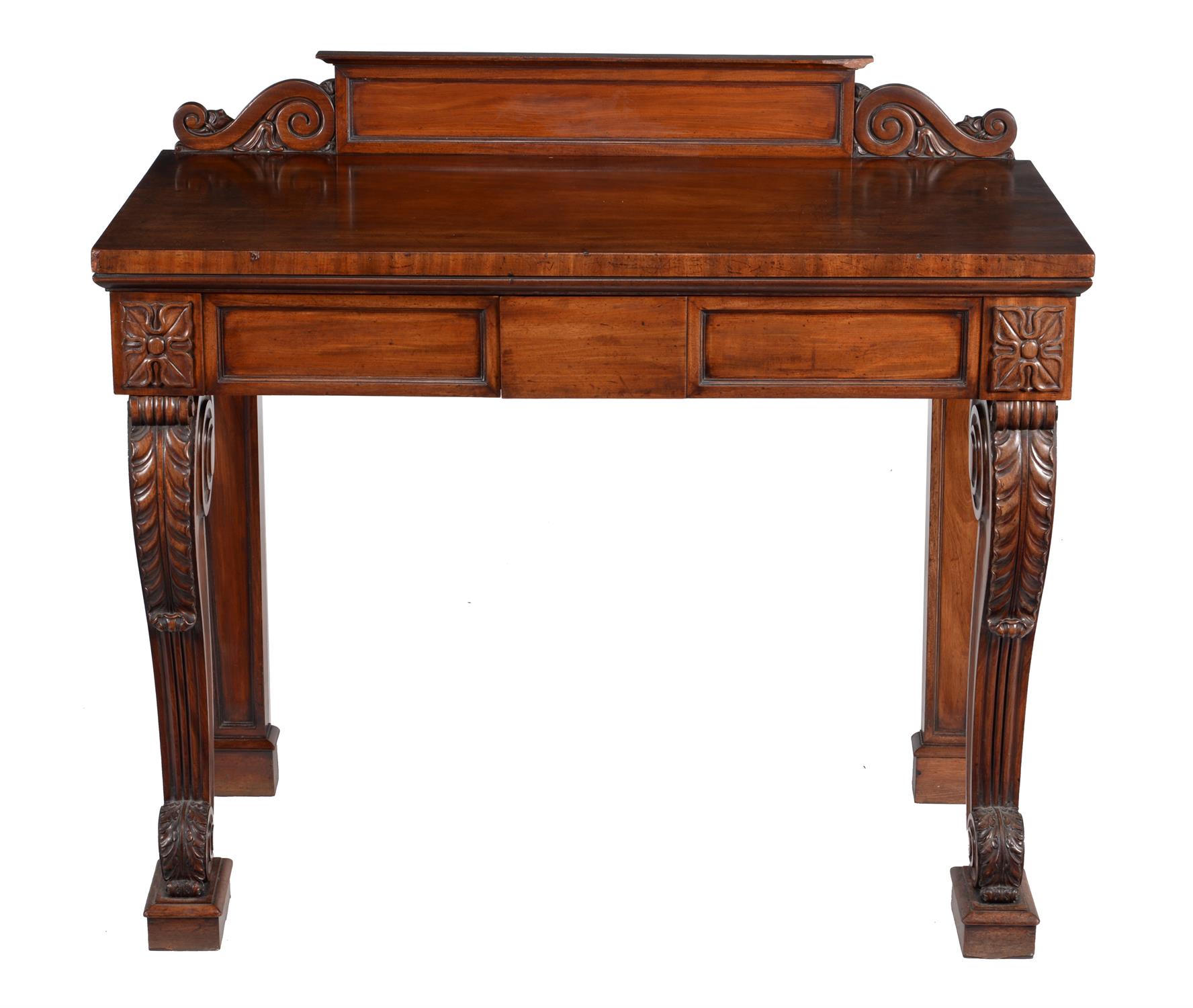 A George IV mahogany side table