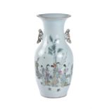 A Chinese famille rose vase