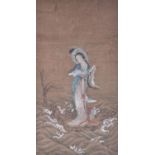 A Chinese painting on silk