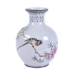 A Chinese enamelled vase