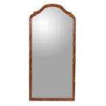 A walnut mirror in French taste