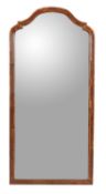 A walnut mirror in French taste