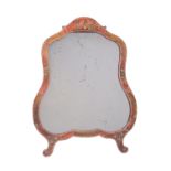 A painted softwood easel dressing table mirror