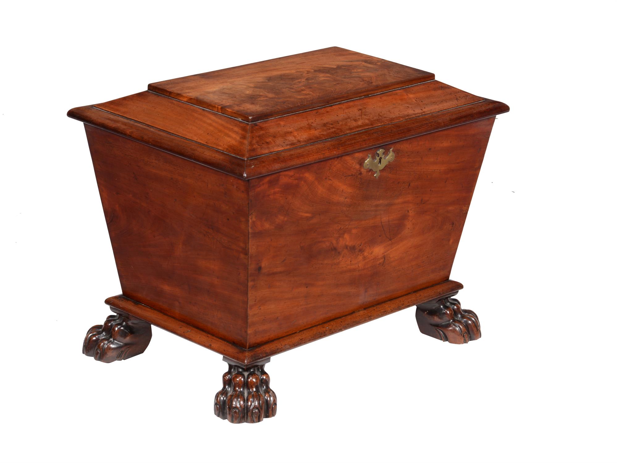 A George IV mahogany wine cooler