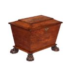 A George IV mahogany wine cooler