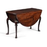 A George II mahogany drop leaf dining table