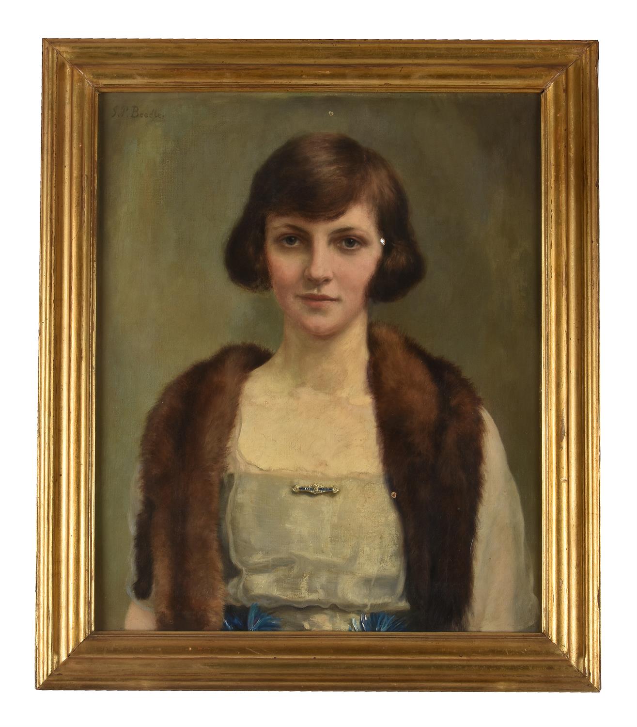 British School (20th century) Portrait of a girl
