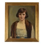 British School (20th century) Portrait of a girl