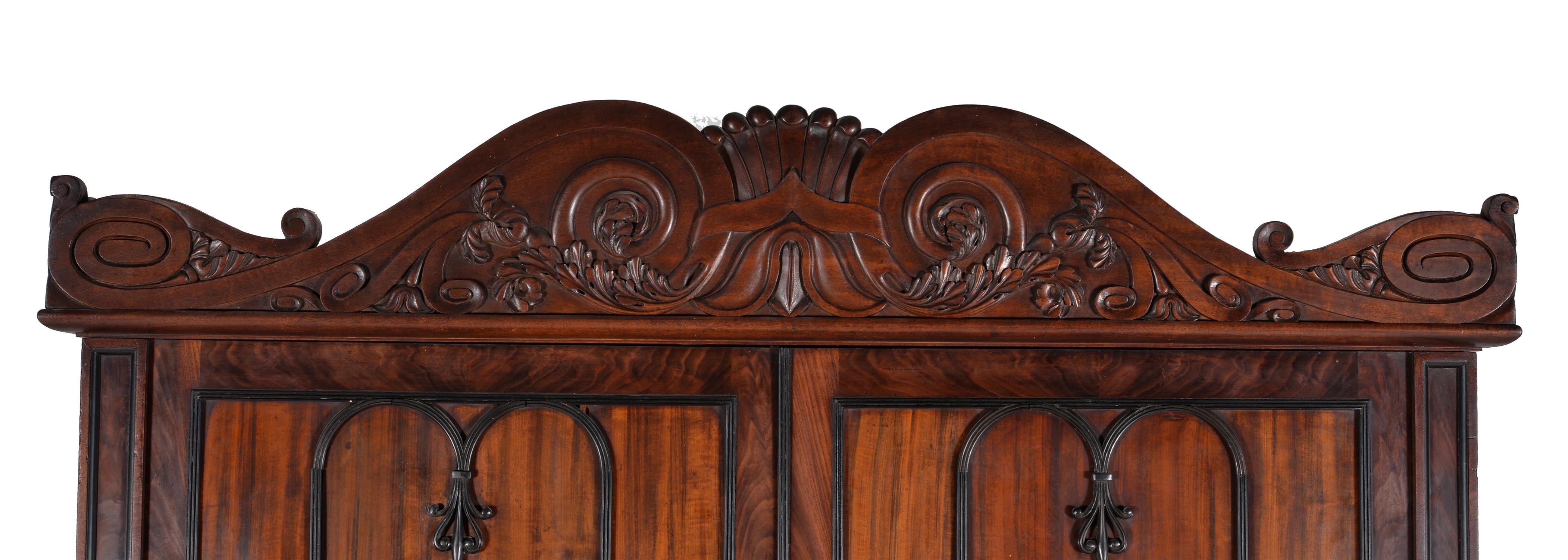 A George IV mahogany and goncalo alves bureau bookcase, circa 1825 - Image 8 of 8