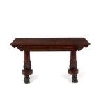 A George IV rosewood library table