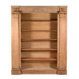 A poplar open bookcase