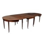 A George III mahogany dining table