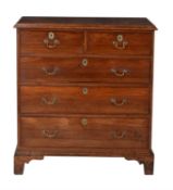 A George III ash chest of drawers