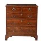 A George III ash chest of drawers