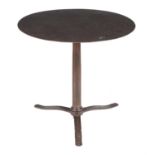 A wrought iron table