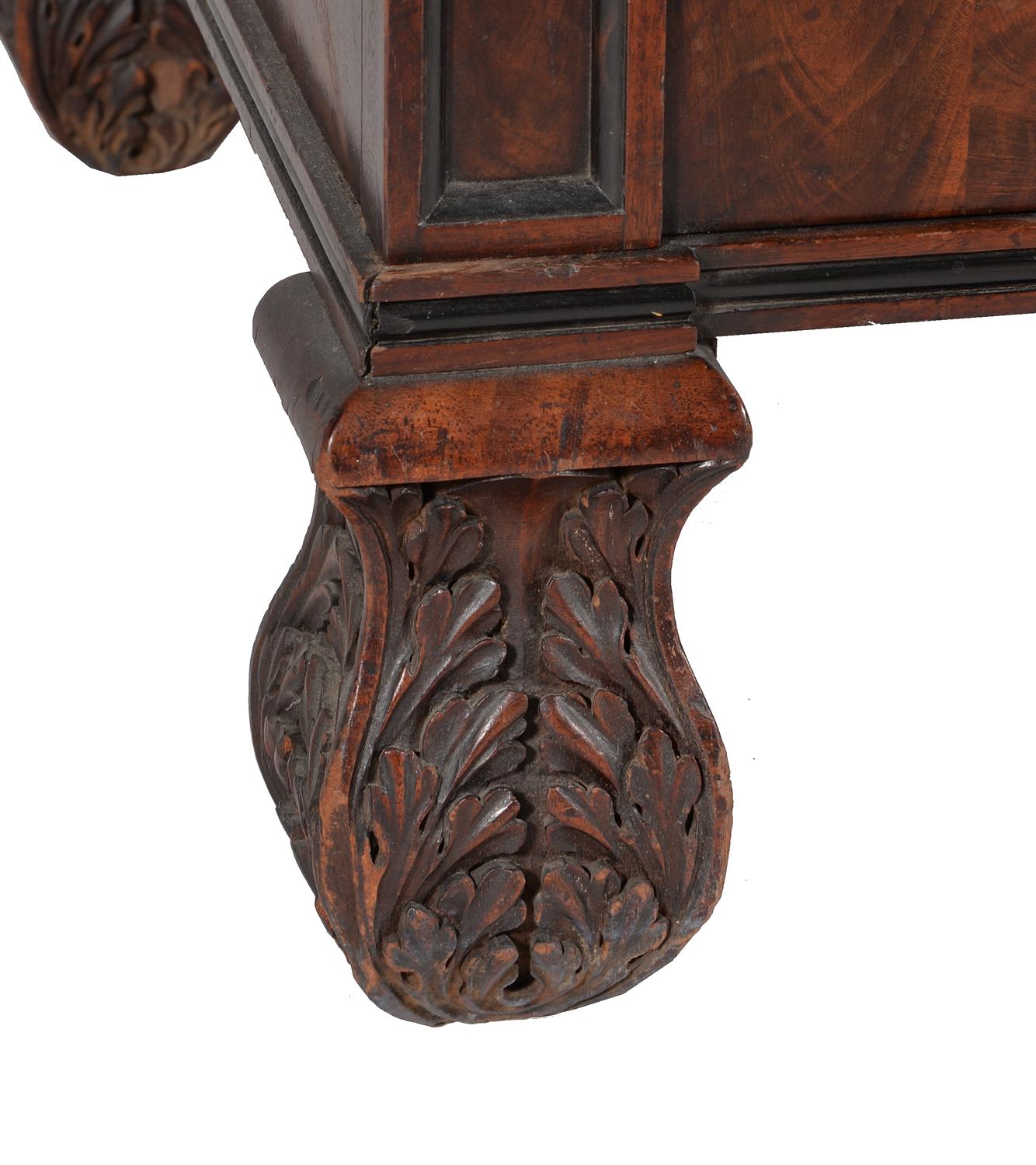 A George IV mahogany and goncalo alves bureau bookcase, circa 1825 - Image 4 of 8