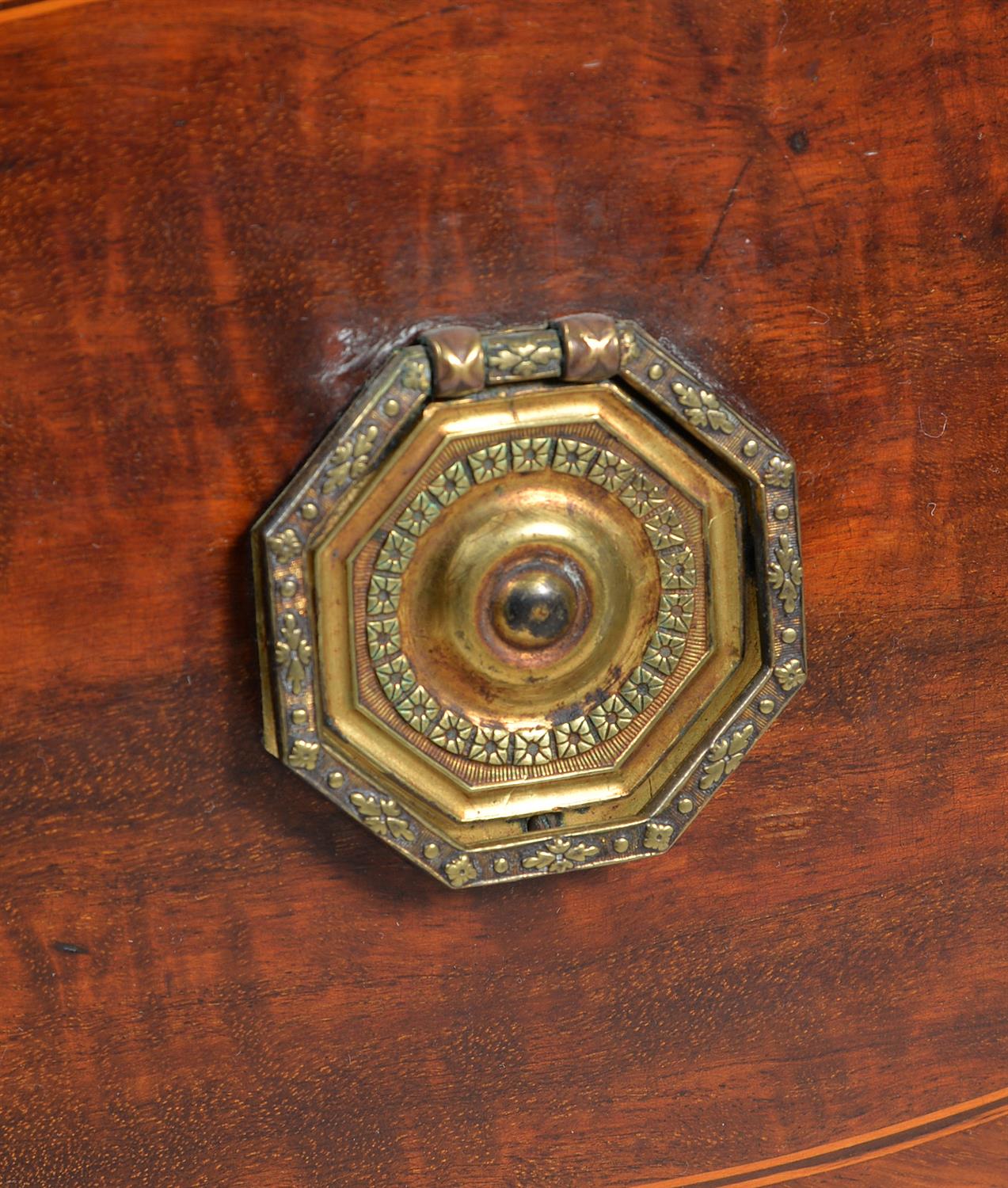 A George III mahogany, strung, and marquetry inlaid sideboard - Image 2 of 5