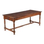 A French walnut refectory table