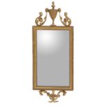 A George III giltwood wall mirror