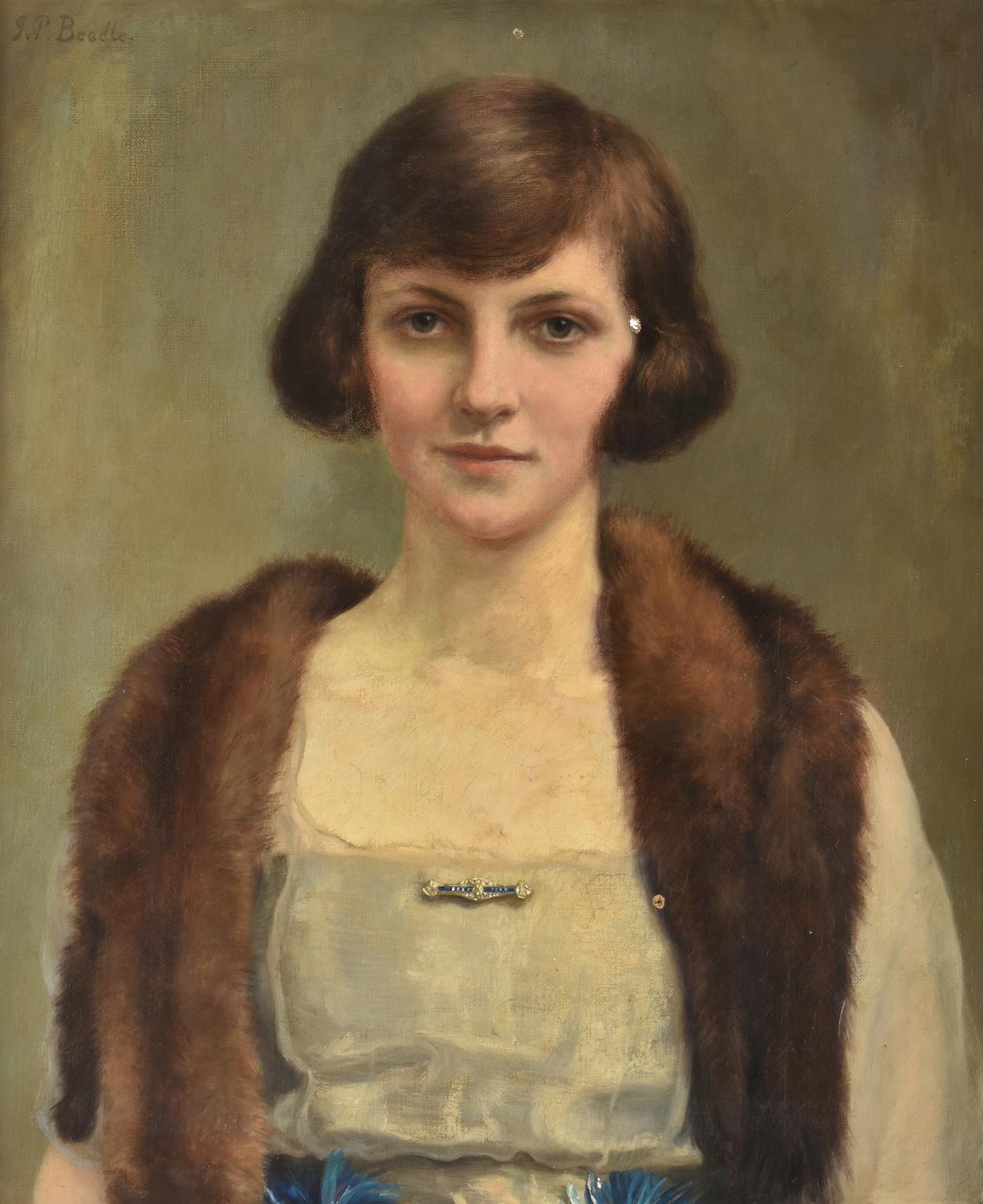 British School (20th century) Portrait of a girl - Image 2 of 3