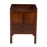 A George III mahogany night commode