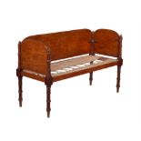 A late Regency mahogany campaign sofa