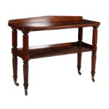 A William IV mahogany two tier buffet