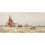 Thomas Bush Hardy (British 1842-1897), Coming into Yarmouth Harbour