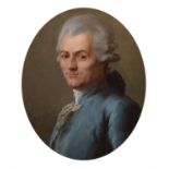 Circle of Alexander Roslin (Swedish 1718-1793), Portrait of a gentleman wearing a blue jacket