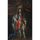 Follower of Sir Godfrey Kneller, Portraits of William and Mary in coronation robes