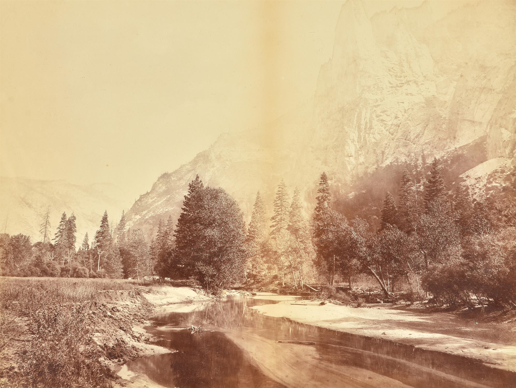 Eadweard Muybridge (American/British 1830-1904), Valley of the Yosemite, From Sandy Flat