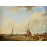 Attributed to Johannes Hermanus Koekkoek (Dutch 1778-1851), Shipping off a coast