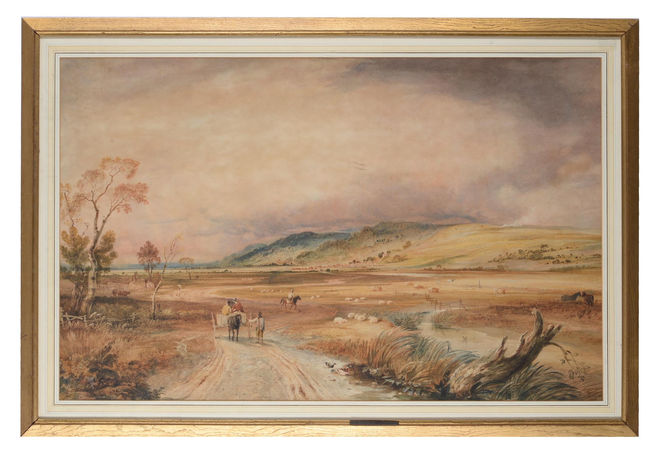 Copley Fielding (British 1787–1855), Figures in a landscape - Image 2 of 2