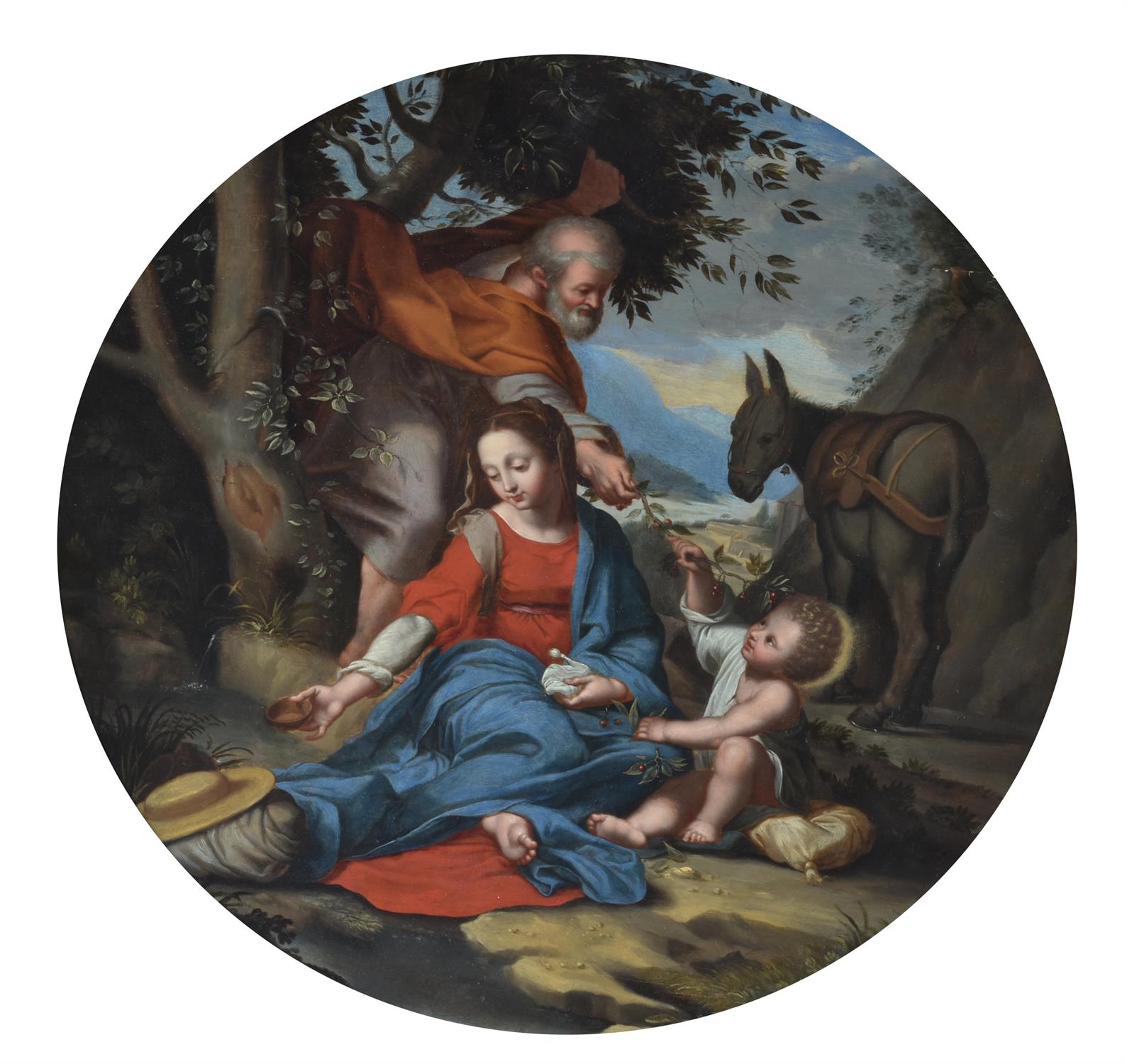 After Federico Barocci (17th/18th century), The Rest on the flight into Egypt