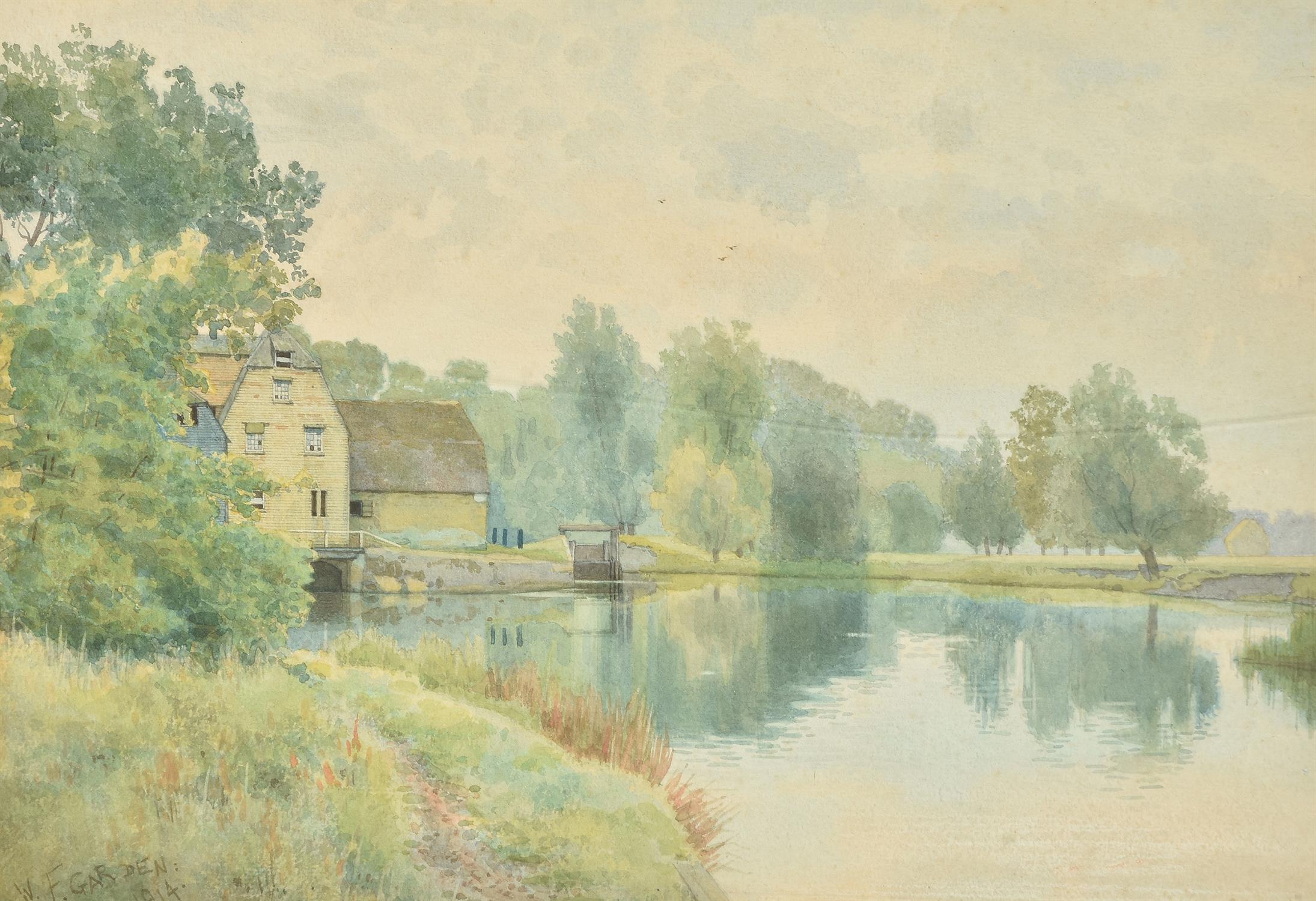 William Fraser Garden (British 1856-1921), Houghton Mill on the River Ouse, Cambridgeshire